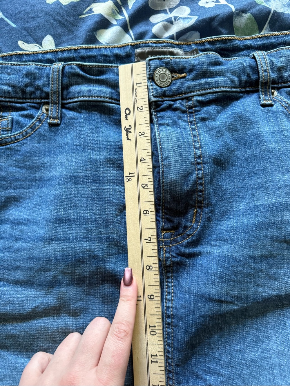 Torrid Blue Denim Mini Skirt Plus Size 20W - Picture 8 of 10